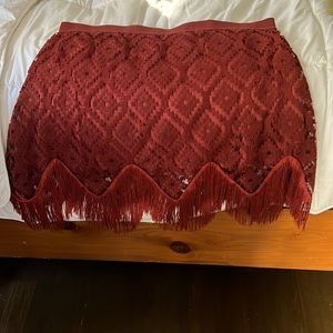 Wrangler fringe skirt
